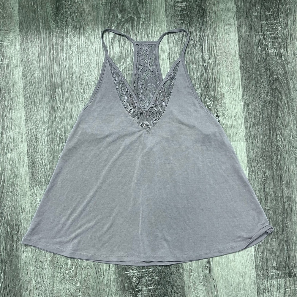 Caution to The Wind dusty lavender modal tank top